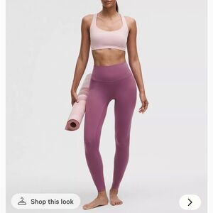 Free and Tight lululemon athletica Mauve Leggings